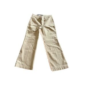 J.Crew CN590 High Rise Wide Leg Patch Pocket Chino Pants Tan Beige 27 NEW **READ